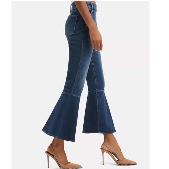 FRAME Flounce Side Zip Jeans Size 32 Delavan Wash - Picture 2 of 9